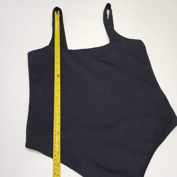 Nwot Good American Size 4/XL Black Scuba Tank Square Neck Bodysuit Women's - Picture 10 of 13